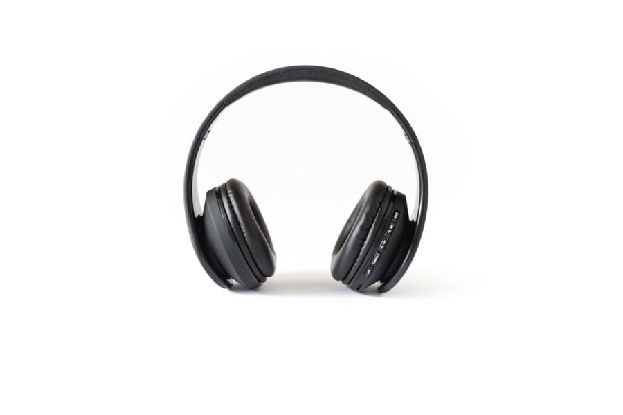 Over-ear headphones on a white background